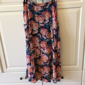 Floral print skirt